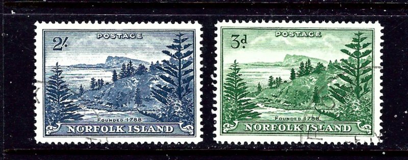 Norfolk Is 23-24 Used 1954 set