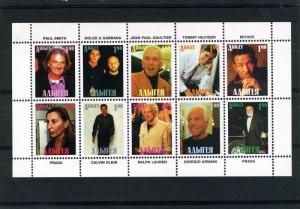 Adigey Republic 1999 Fashion Designers Sheet Perforated mnh.vf