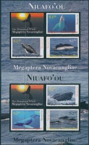 Niuafo'ou 2012 SG346-347 Humpback Whale MS set of 2 MNH