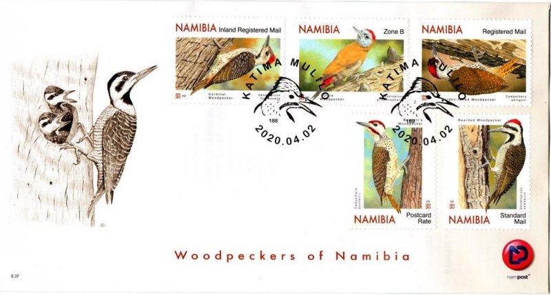 Namibia - 2020 Woodpeckers FDC