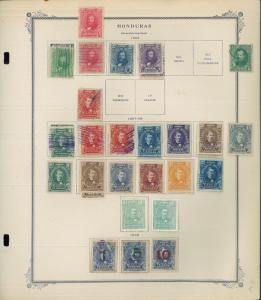 1865-1956 Honduras Mint & Used Postage Stamp Collection Album Pages Value $390