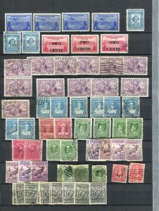 NEWFOUNDLAND; 1940s early classic GVI issues good USED LOT