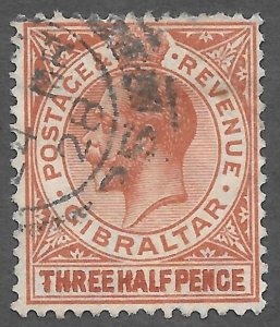 Gibraltar (1921) - Scott # 78a,   Used