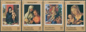 New Hebrides 1978 SG265-268 Christmas set MNH