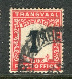 TRANSVAAL; 1907 early Postage Due issue fine used 1d. value