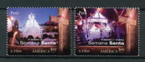 Peru 2017 MNH UPAEP Holy Week Tarma Ayacucho 2v Set Tourism Stamps