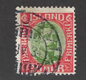 Iceland SC#122 Used F-VF...Worth a Close Look!