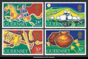 Guernsey Scott 526-529 Mint never hinged.