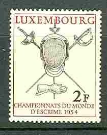 Luxembourg # 298 Fencing   (1) Mint NH