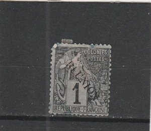 Reunion  Scott#  17  Used  (1891 Overprinted)