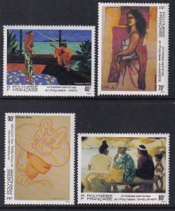 French Polynesia 629-632 Paintings MNH VF