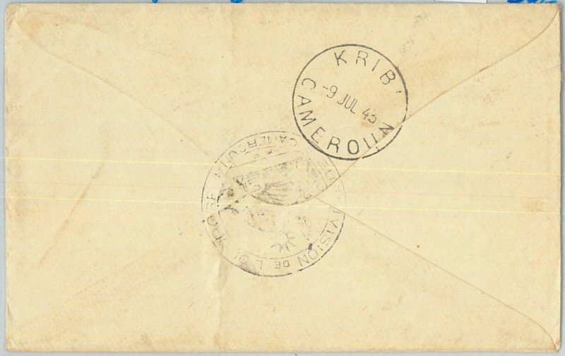 77336 - CAMEROUN - POSTAL HISTORY -   COVER from LOLODORF 1943 Langue Indigene!