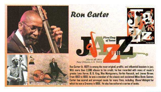 6° Cachets 4503 Jazz Bassist Ron Carter DCP Digital Color Postmark