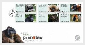 H01 Jersey 2019 Post & Go - Durrell, Saving Primates FDC ETB