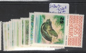 Samoa SG 369-378A MOG (10fhe)