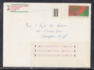 Canada Scott 2-ST - Dec 12, 1984 Halifax, NS on Domestic Cover