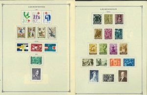 Liechtensein 1940-1999 mostly Mint & some Used hinged/Scott Inter. Pages