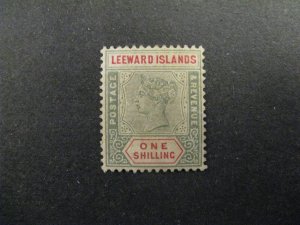 Leeward Isl #7 mint hinged disturbed gum a23.4 9358