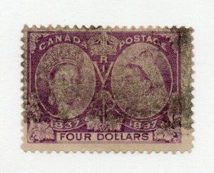 Canada - Unitrade# 64 Used (xtremely shallow h thin) / $4 Jubilee - Lot 0824023