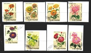 Vietnam. 1978. 999u-1006u. flowers, flora. USED.