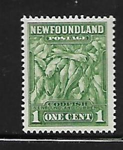 NEWFOUNDLAND, 183, MINT HINGED HINGE REMNANT, CODFISH