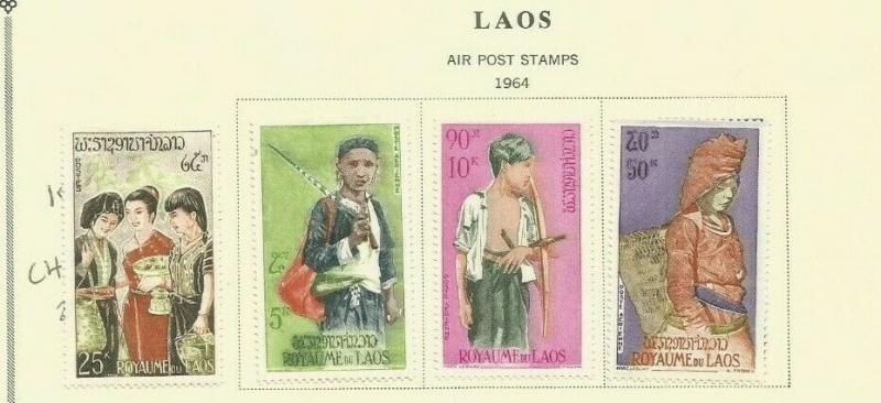 LAOS 1964 SCOTT 100 AND C43-5 MH