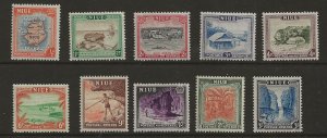 Niue 94-103  1950 set fine  mint  nh