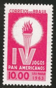 Brazil 1963 MNH Stamps Scott 957 Sport Pan American Games Torch