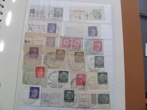 GERMANY 1930S-1941 USED HINDENBURG/HITLER LOT SPECIAL CANCEL XF   (213)