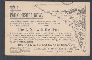 US Sc UX12 1894 Illustrated Advertising Card, U.S. Wind Engine & Pump Co., Farm