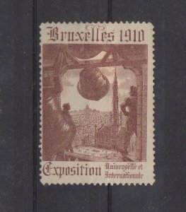 Belgian Advertising Stamp- 1910 Brussel International & Universal Exposition