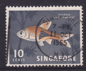 Singapore -Bargin Bin 1962 Harlequin Fish 10c used