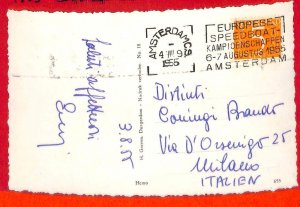 aa2433 - NETHERLANDS - Postal History - Special POSTMARK  1955  Speedboat  Race