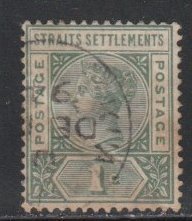 Straits Settlements # 83, Queen Victoria, , Used