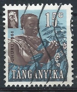 Tanganyika 1961 - 15c Independence - SG110 used