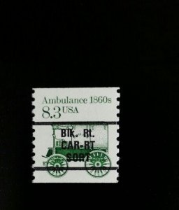 1985 8.3c Ambulance, Coil Scott 2128a Mint F/VF NH