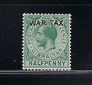 GIBRALTAR SCOTT #MR1 1918 WAR TAX-  MINT LIGHT HINGED