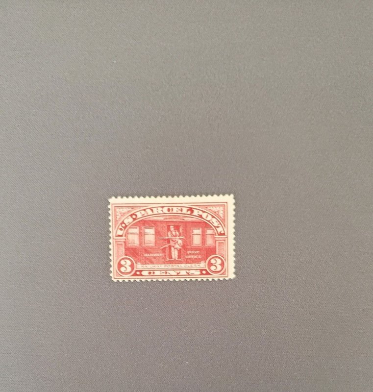 Q3, Railway Post, Mint, Prev Hinged, CV $17.00