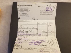 1920 Mullheim Baden Germany Tri Fold Official Letter Cover