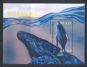 Nevis 2002 Marine Life, Whales MS MUH