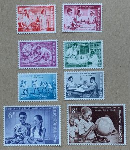 Belgium 1960 Congo Independence, MNH. Scott 545-552, CV $10.65