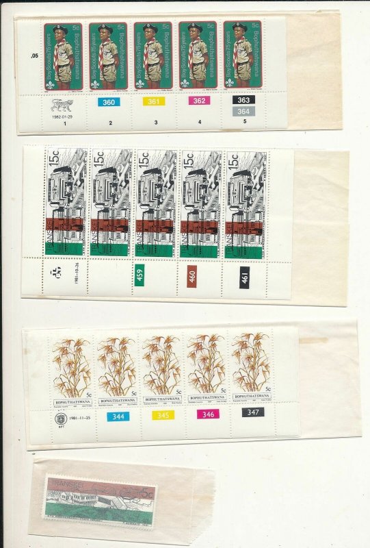 South Africa States Transkei Flowers Fishing Scouts MNH Covers Cards(100+)W1662