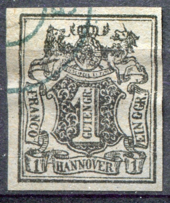 Hanover  Sc.#  1  reprint ? cancelled