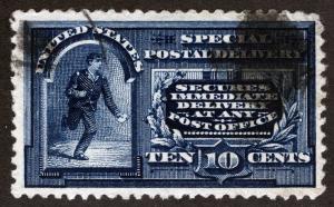 US Sc E4 10¢ NoWM Special Delivery Cork Cancel