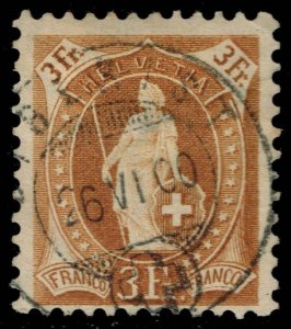 Switzerland #88 Helvetia; Used