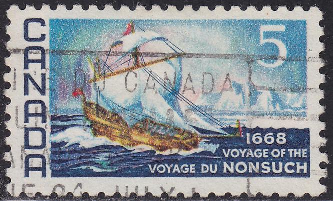 Canada 482 Nonsuch Ship 5¢ 1968