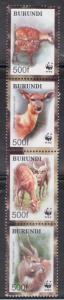 Burundi 774a-d Wild Animals Mint NH