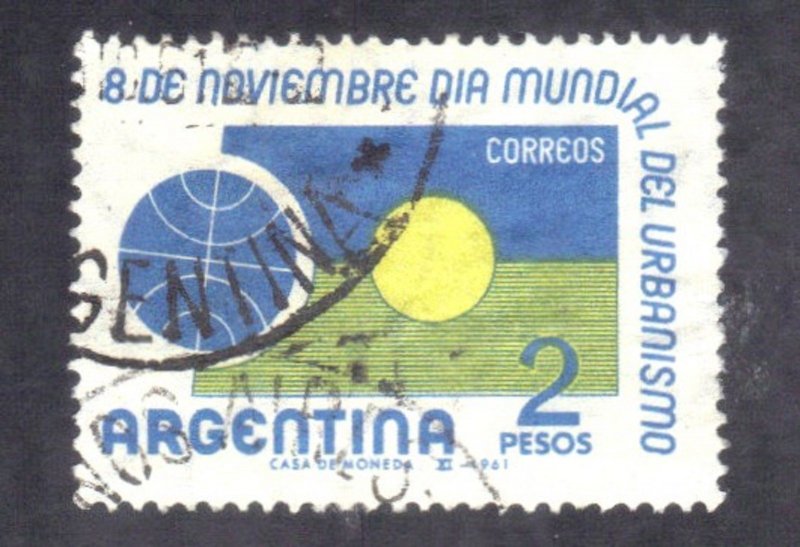 ARGENTINA SC #734 USED 2p 1961