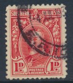 Southern  Rhodesia  SG 16 SC# 17c  Used - perf 12 see scan and detail