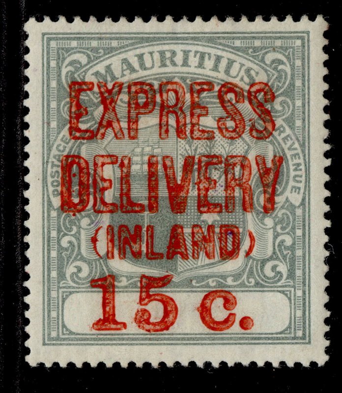 MAURITIUS EDVII SG E6, 15c grey-green, LH MINT. Cat £20.